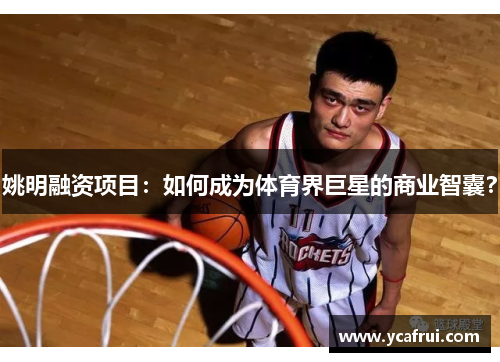 姚明融资项目：如何成为体育界巨星的商业智囊？
