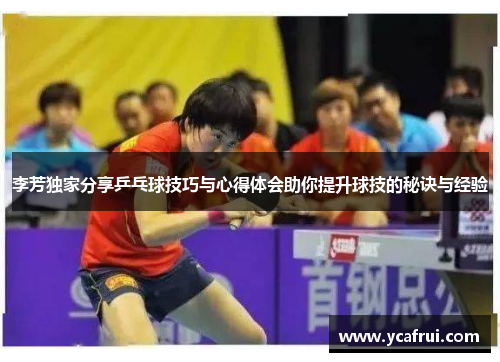 李芳独家分享乒乓球技巧与心得体会助你提升球技的秘诀与经验